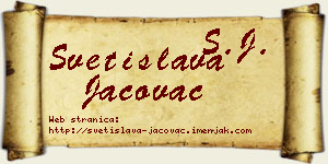 Svetislava Jačovac vizit kartica